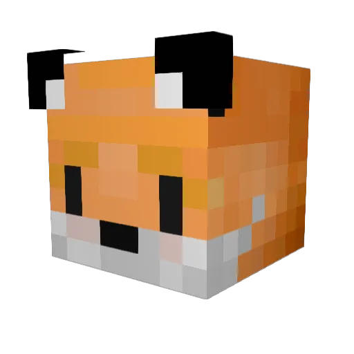 wkjdfx Minecraft avatar head, 3D render