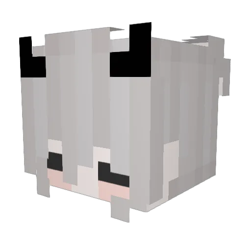 wkkt Minecraft avatar head, 3D render