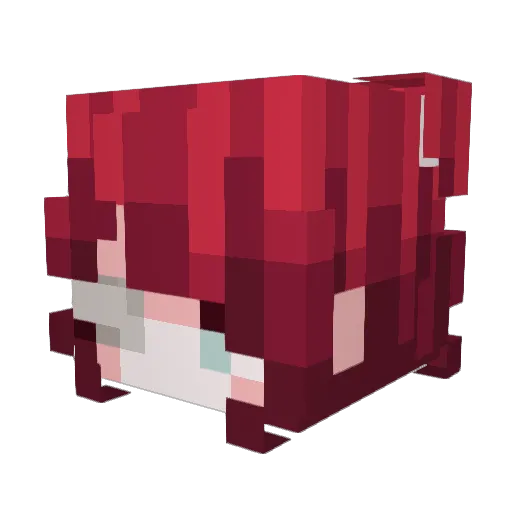 wkxshh Minecraft avatar head, 3D render