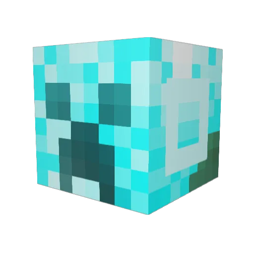 wleviton Minecraft avatar head, 3D render