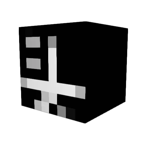 wljsds Minecraft avatar head, 3D render