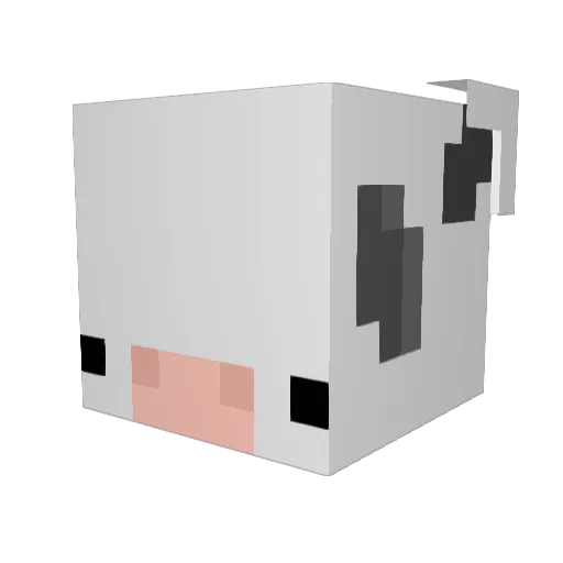 wllows Minecraft avatar head, 3D render