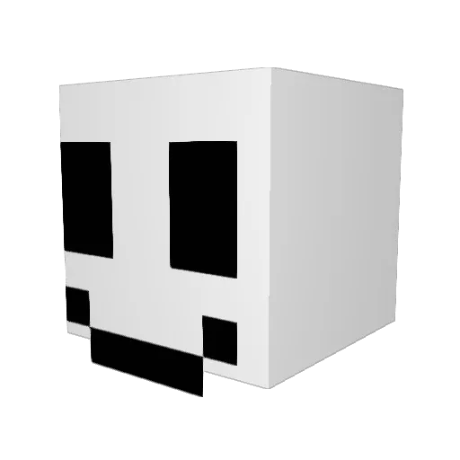 wloui Minecraft avatar head, 3D render