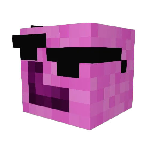 wlovy_ Minecraft avatar head, 3D render