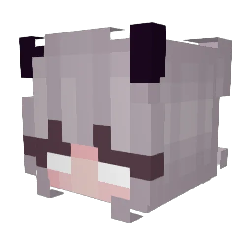 wlrkim Minecraft avatar head, 3D render
