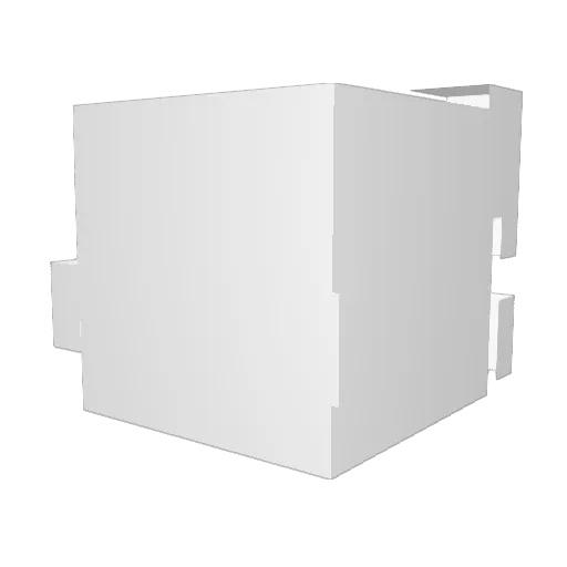 wlsd Minecraft avatar head, 3D render