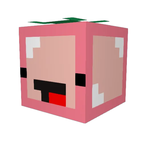 wlsgur2015 Minecraft avatar head, 3D render