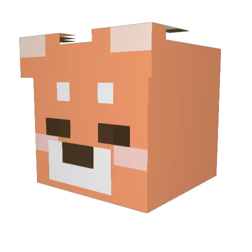 wltjd8939 Minecraft avatar head, 3D render