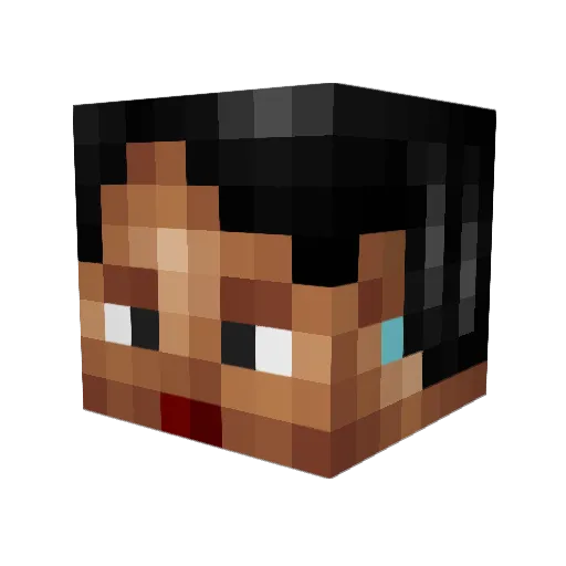 wluckwell Minecraft avatar head, 3D render