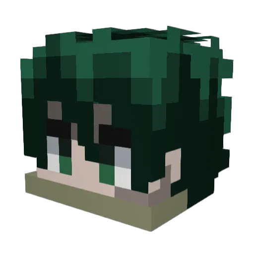wlui Minecraft avatar head, 3D render