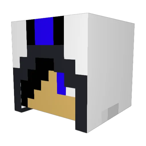 wlvereen Minecraft avatar head, 3D render