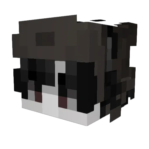 wmalen Minecraft avatar head, 3D render