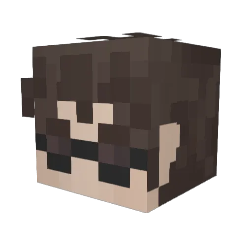 wman50 Minecraft avatar head, 3D render