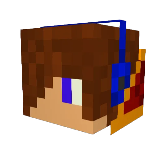 wmc0328 Minecraft avatar head, 3D render