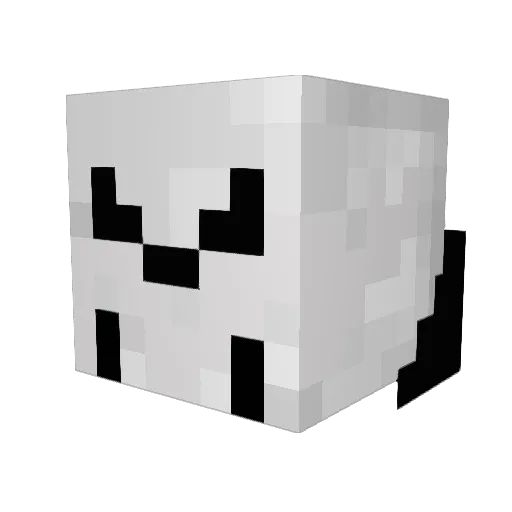 wmed2010 Minecraft avatar head, 3D render