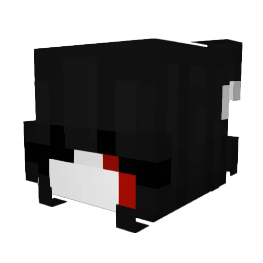 wmez Minecraft avatar head, 3D render