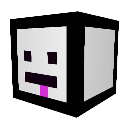 wmri Minecraft avatar head, 3D render