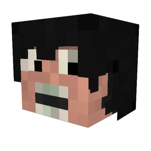wms98 Minecraft avatar head, 3D render