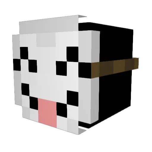 wn86 Minecraft avatar head, 3D render