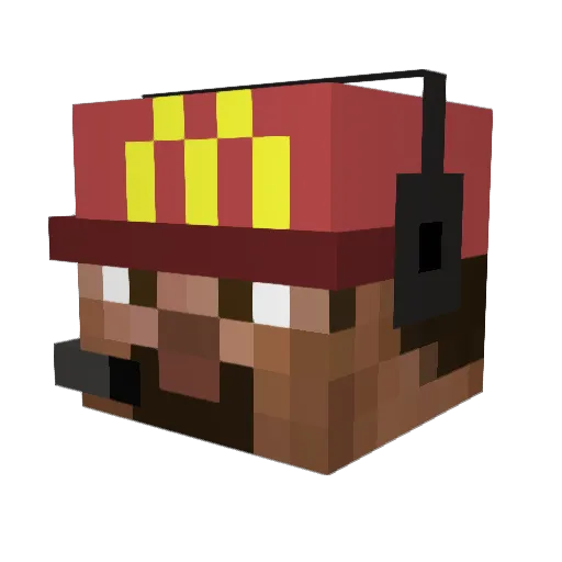 wnelsledya Minecraft avatar head, 3D render