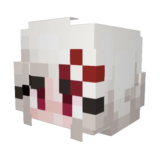 wnkos Minecraft avatar head, 3D render