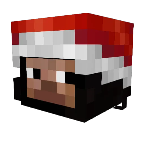 wns Minecraft avatar head, 3D render