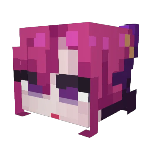 wnvci Minecraft avatar head, 3D render