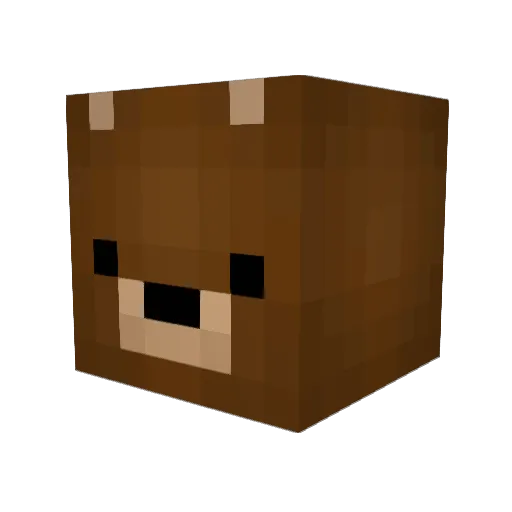 wo4lolicon Minecraft avatar head, 3D render