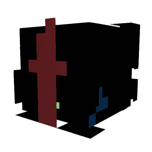 wo7ld Minecraft avatar head, 3D render