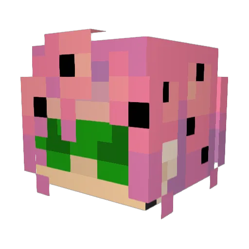 woKaa Minecraft avatar head, 3D render