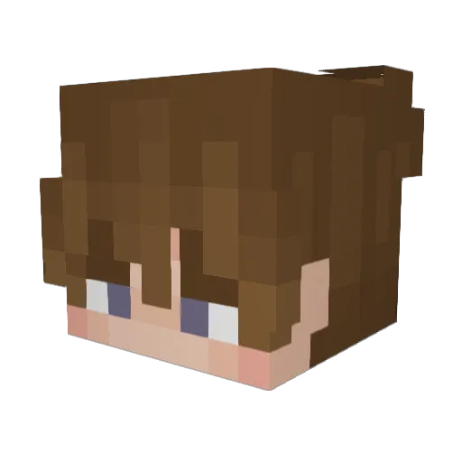 wo_dye Minecraft avatar head, 3D render