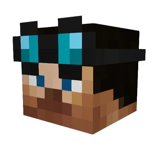 woadienut Minecraft avatar head, 3D render
