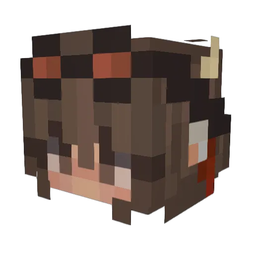 woahbo_ Minecraft avatar head, 3D render