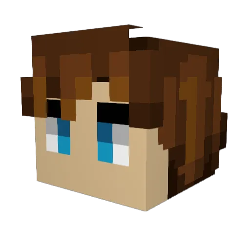 woahdin Minecraft avatar head, 3D render