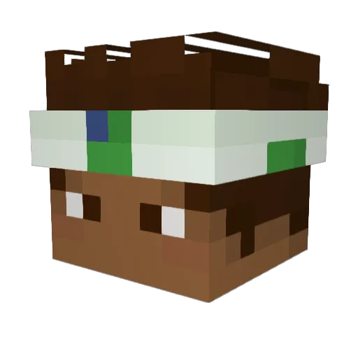 woahhhmax Minecraft avatar head, 3D render