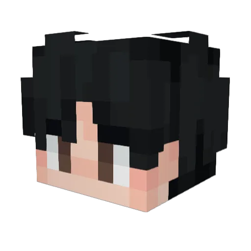 woarqume Minecraft avatar head, 3D render