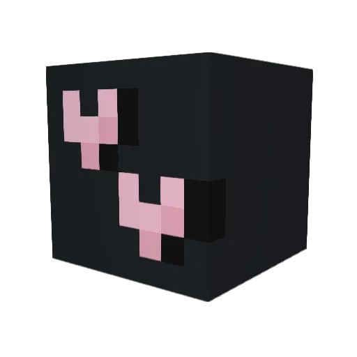 wobblykitty Minecraft avatar head, 3D render