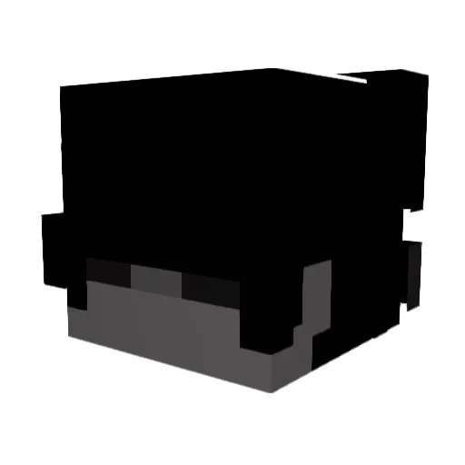 wocfem Minecraft avatar head, 3D render
