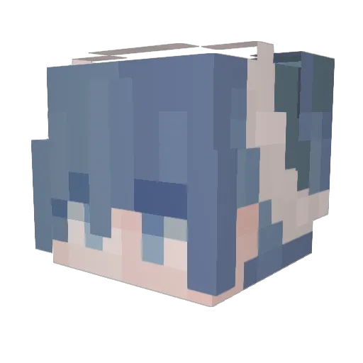 wocklobster Minecraft avatar head, 3D render