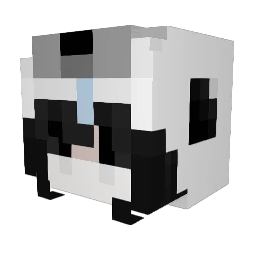 wocksa Minecraft avatar head, 3D render
