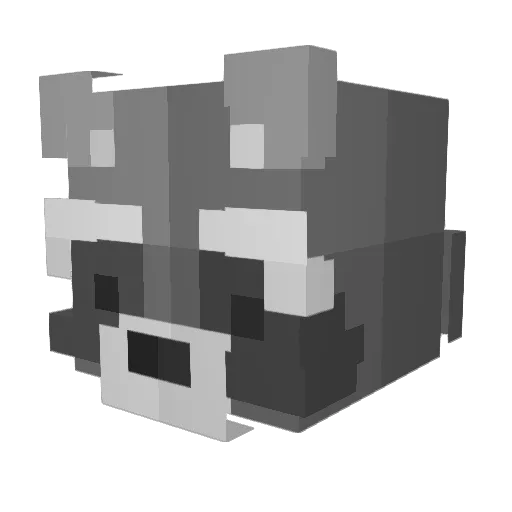 wodoga Minecraft avatar head, 3D render
