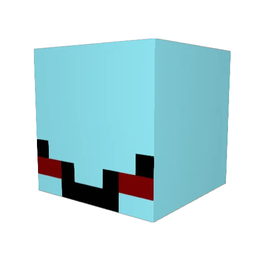 wof4er Minecraft avatar head, 3D render