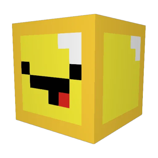 wogsie Minecraft avatar head, 3D render