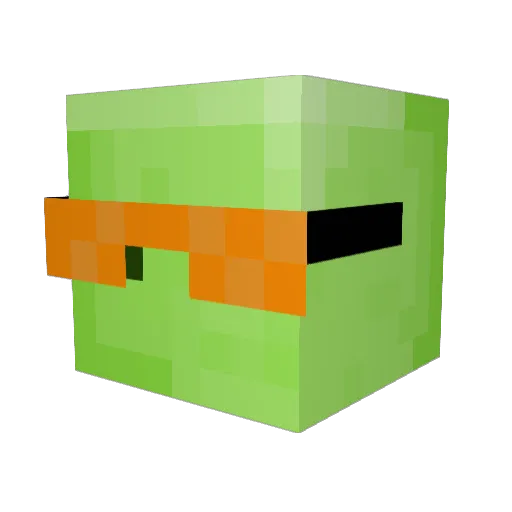 wohfab Minecraft avatar head, 3D render