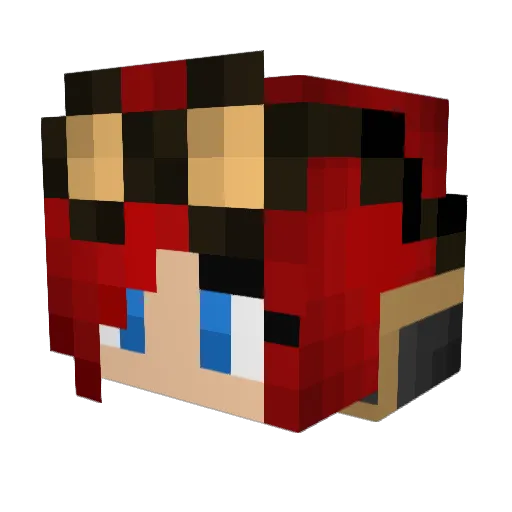 wohlf72 Minecraft avatar head, 3D render