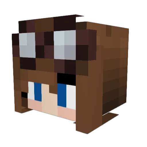 woij Minecraft avatar head, 3D render