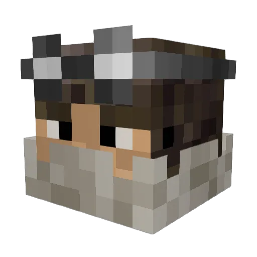wojtanuS Minecraft avatar head, 3D render