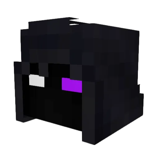 wojtekbik Minecraft avatar head, 3D render