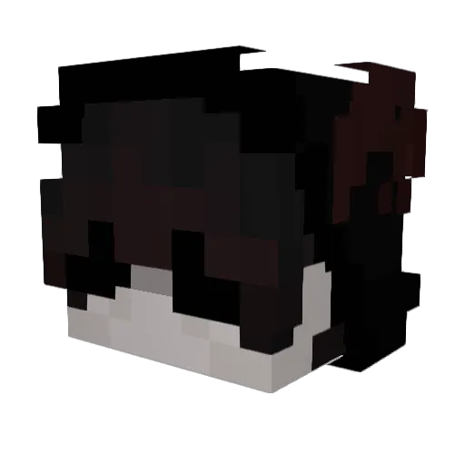 wojwil Minecraft avatar head, 3D render