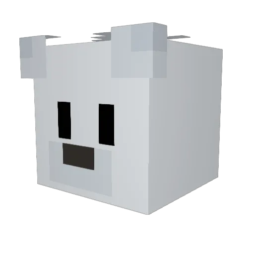 wok3771 Minecraft avatar head, 3D render